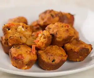 Greek Pizza Mini Muffins