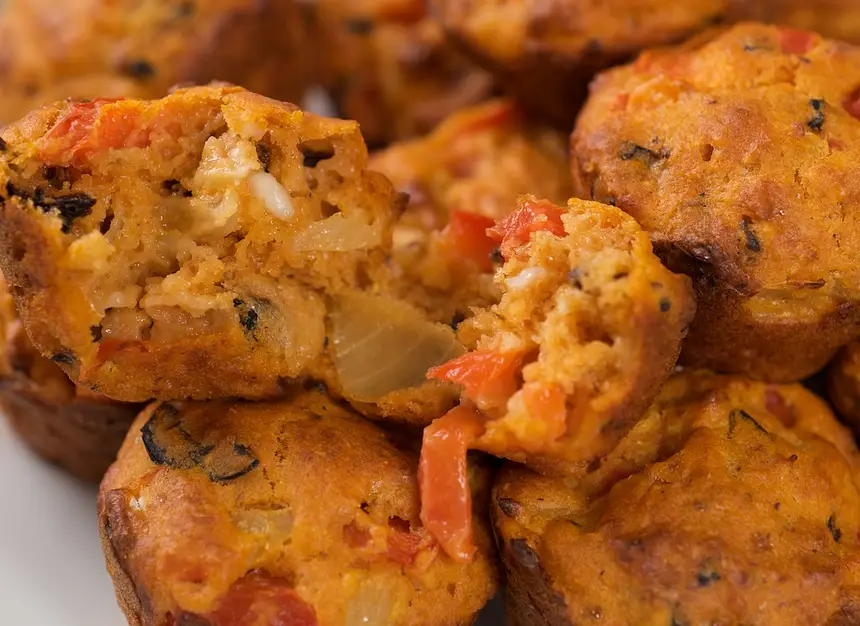 Greek Pizza Mini Muffins