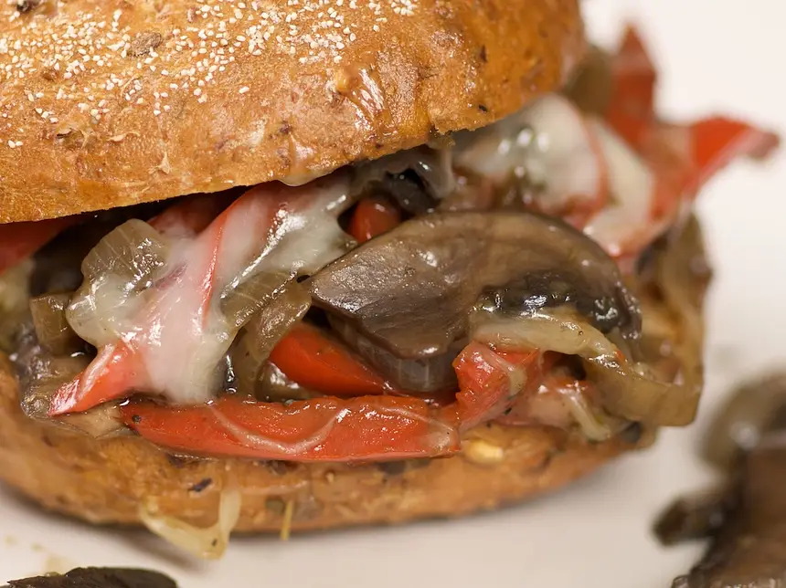 Philly Cheese Steak-less Sandwich