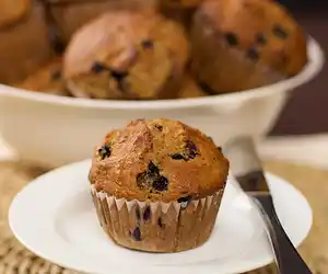 Multigrain Blueberry & Ginger Muffins