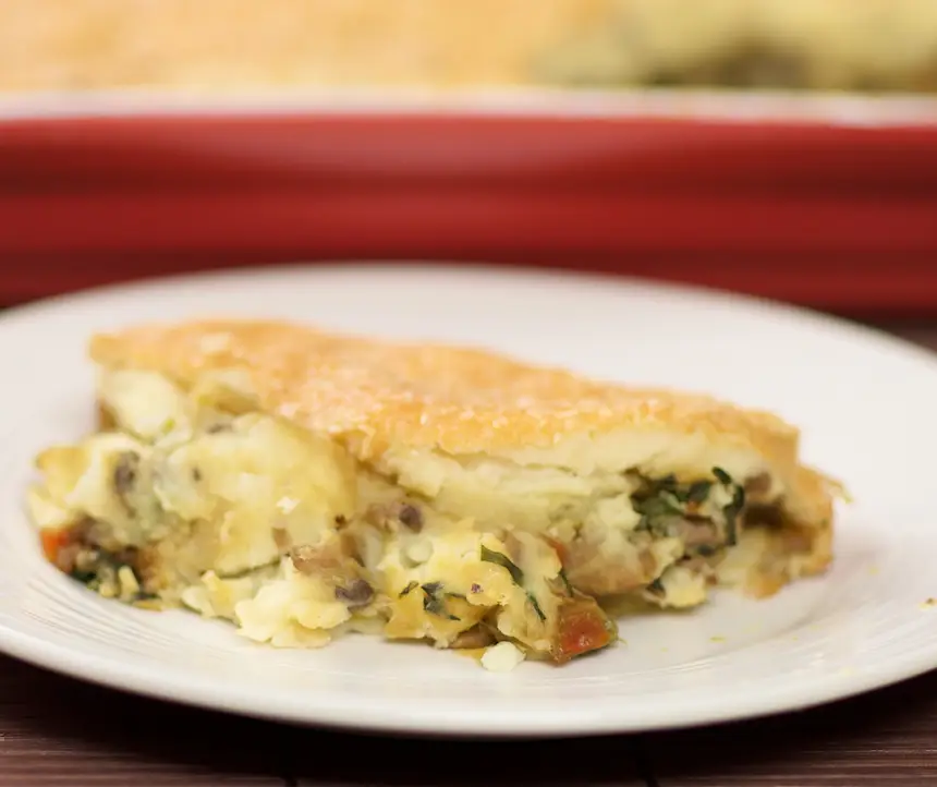 Sauteed Mushroom & Layered Mashed Potato Casserole