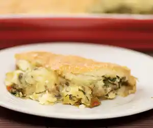 Sauteed Mushroom & Layered Mashed Potato Casserole