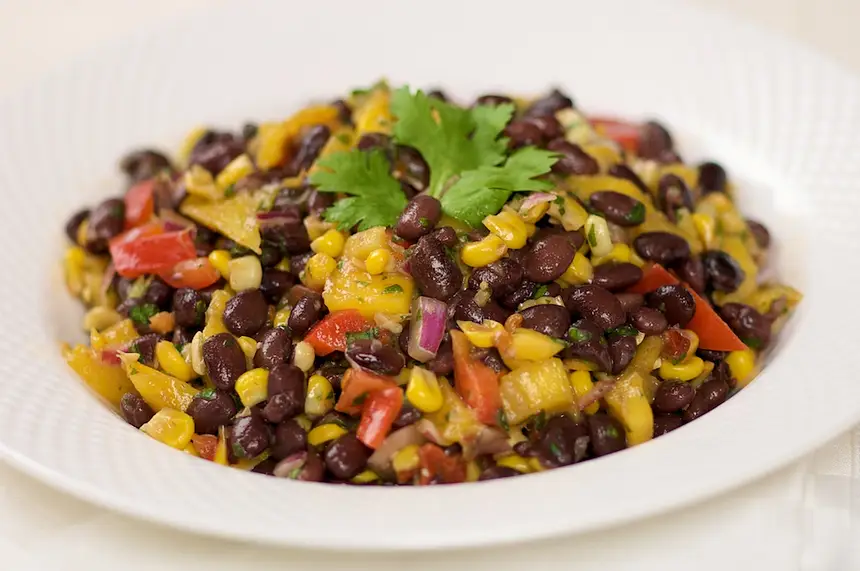 Roasted Corn, Black Bean & Mango Salad