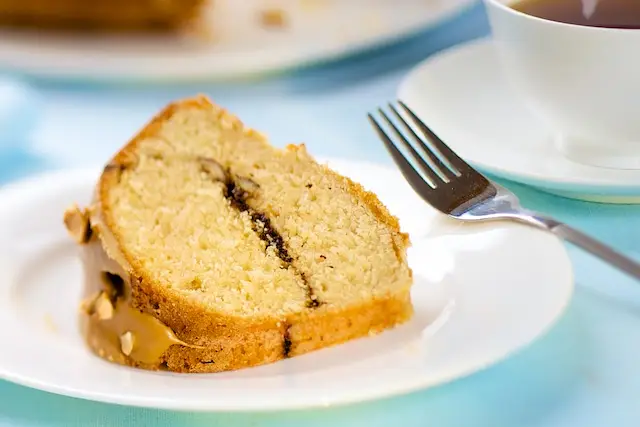 Here we have one slice on the plate to share...