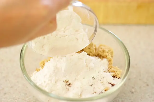 add the flour...