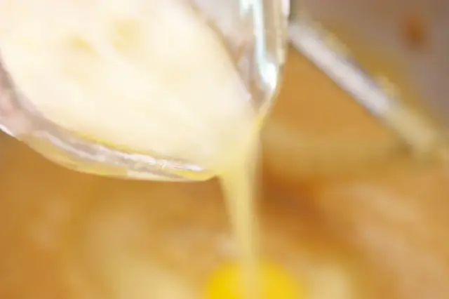 then beat in egg whites, until just combined...