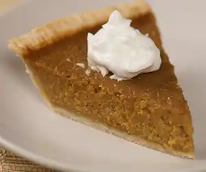 Christmas Pumpkin Pie with Rum