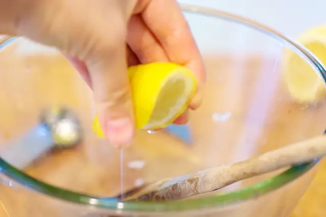 squeeze 2 tablespoons fresh lemon juice...
