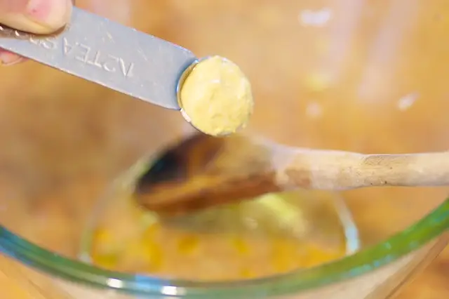 add about 1 ¼ teaspoons dijon mustard...