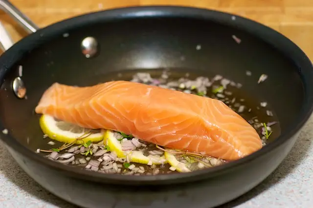 Top with the salmon fillets