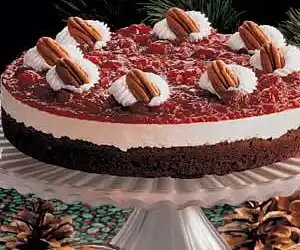 Cranberry Brownie Torte