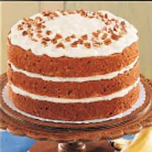 Banana Pecan Torte with Cream Cheese Frosting