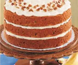 Banana Pecan Torte with Cream Cheese Frosting