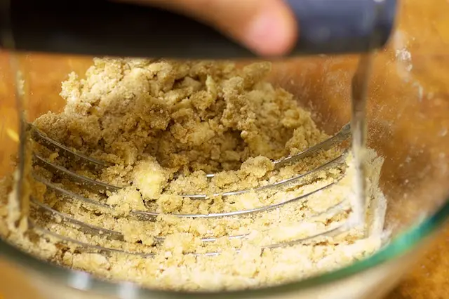 With a pastry cutter, blend them all together...