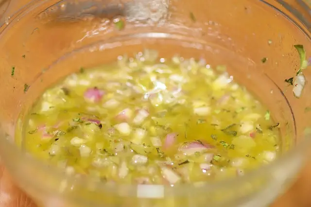 Stir until well blended, season with salt and black pepper to taste.