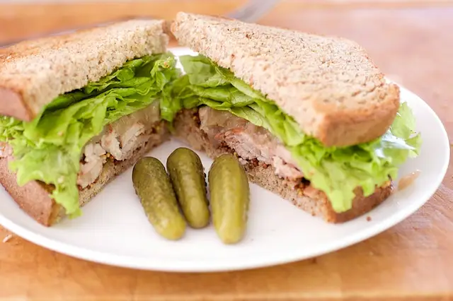 Grilled Pork Tenderloin & Onion Marmalade Sandwich 