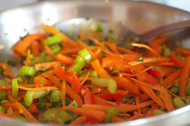 stirring, and cook for 3 to 5 minutes, until the vegetables are tender but still crisp. 