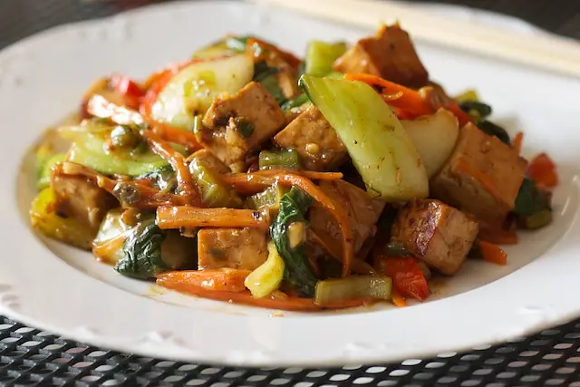 Asian Tofu Stir Fry with Vegetables