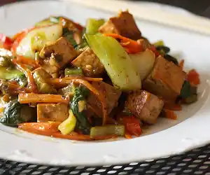 Asian Tofu Stir Fry with Vegetables