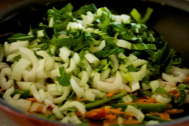 Add the bok choy.