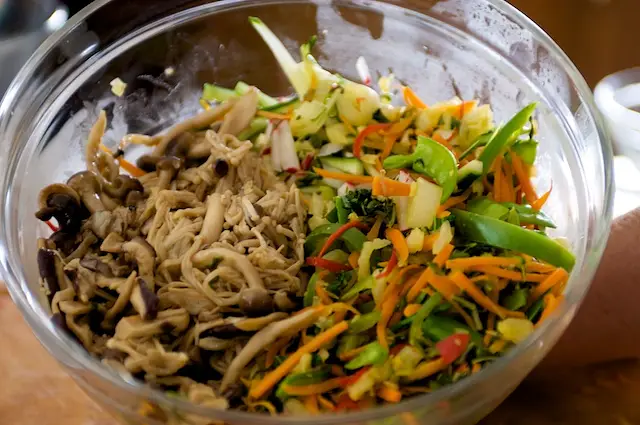 Time to put all the yummy ingredients together.