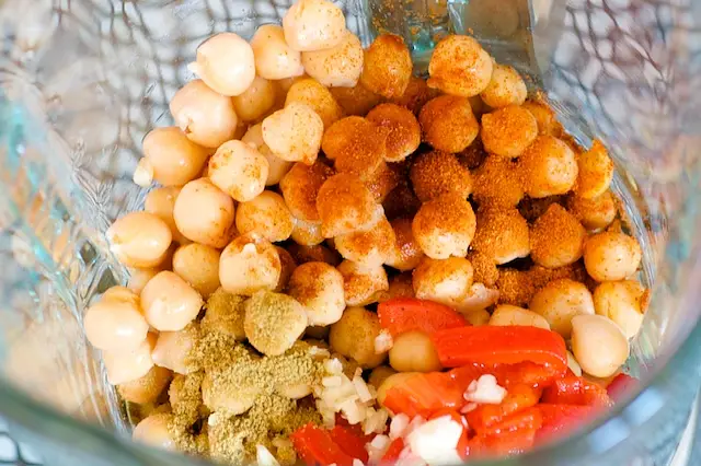 In a food processor or blender, 