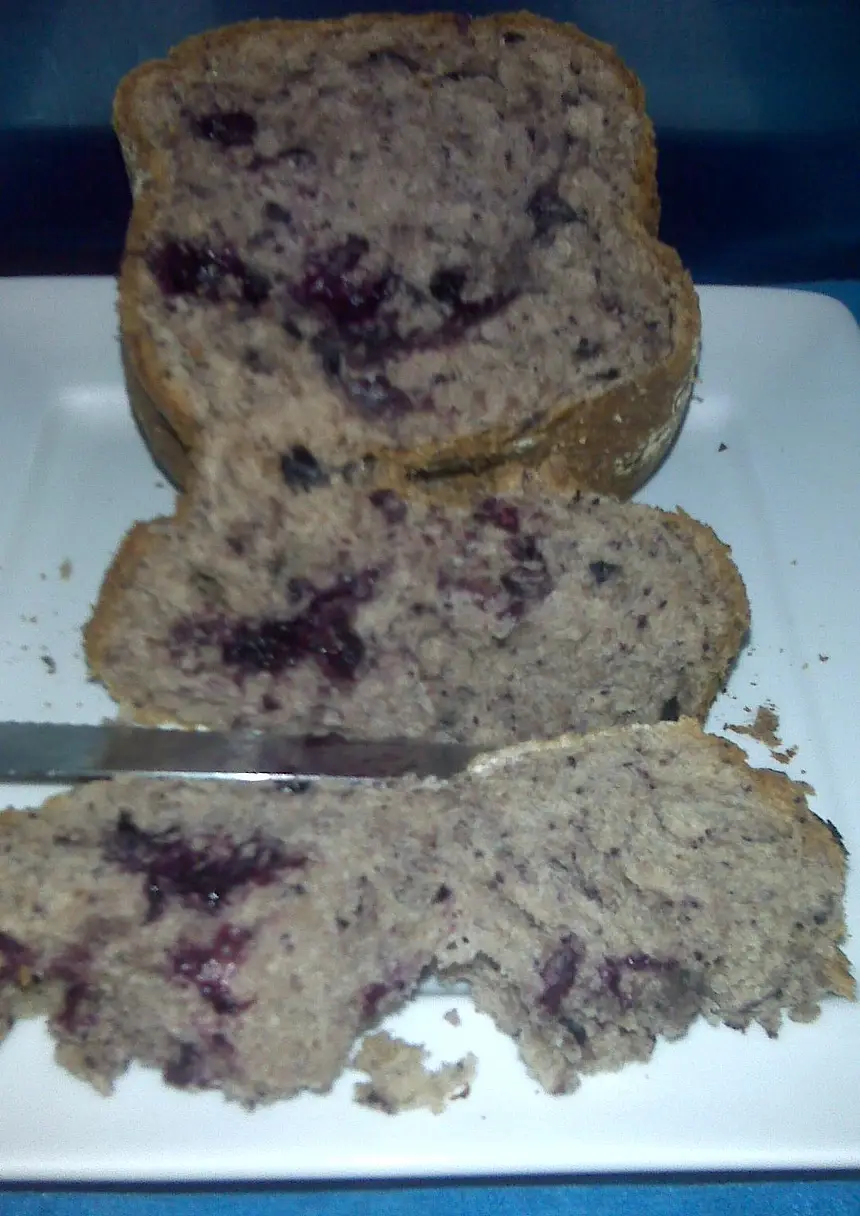 Bread Maker Blueberry Yogurt Cake-bread