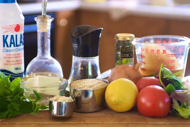 We need these ingredients to make this succulent fried tomato salad.