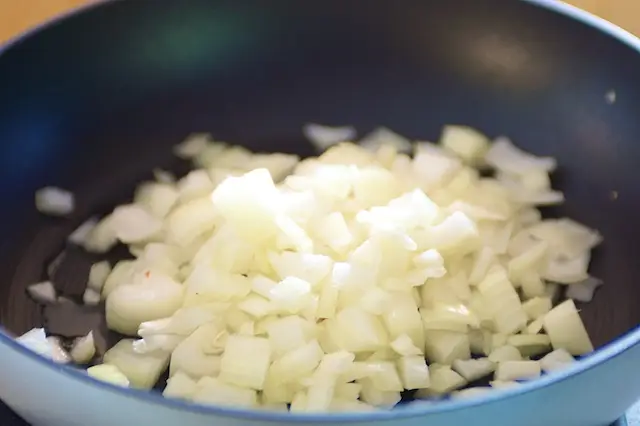 Add the onions.