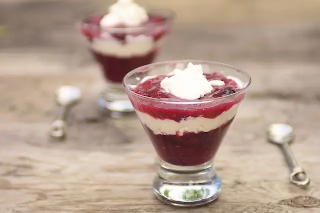 Gingery Blueberry & Rhubarb Fool