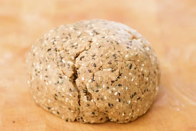 Stir and knead until it forms into a dough.