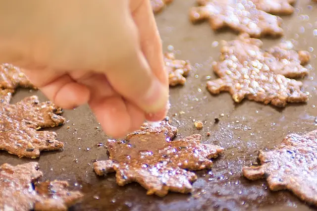 and sprinkle with kosher salt.