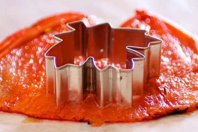 Cut out the centre maple leaf