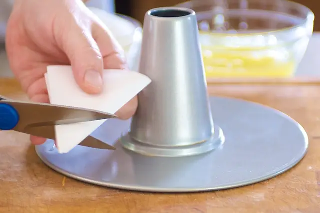 Cut the top part off.