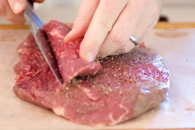 How to butterfly a flank steak
