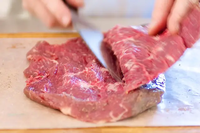 Careful not to cut all the way through