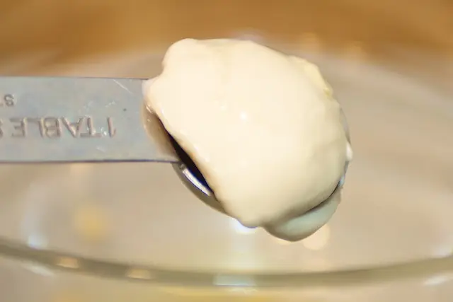 Add the mayonnaise.