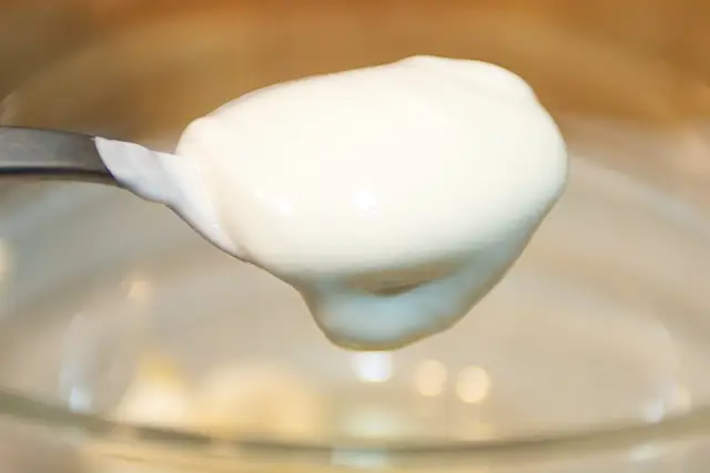 Add the low-fat yogurt.
