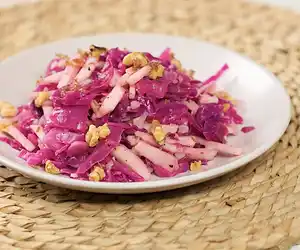  Warm Red Cabbage & Apple Salad