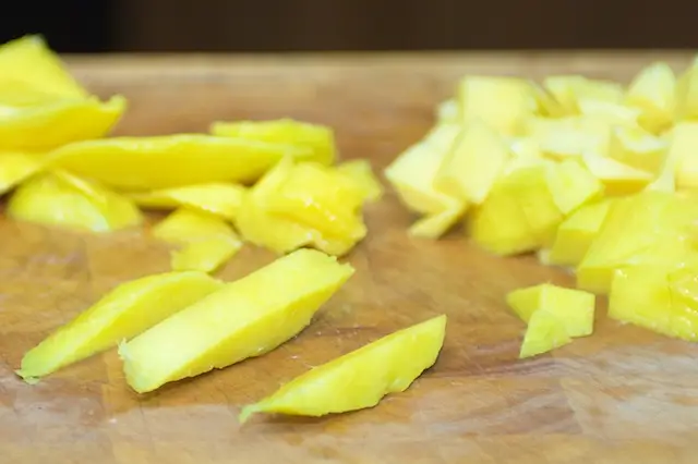Slice into strips evenly.
