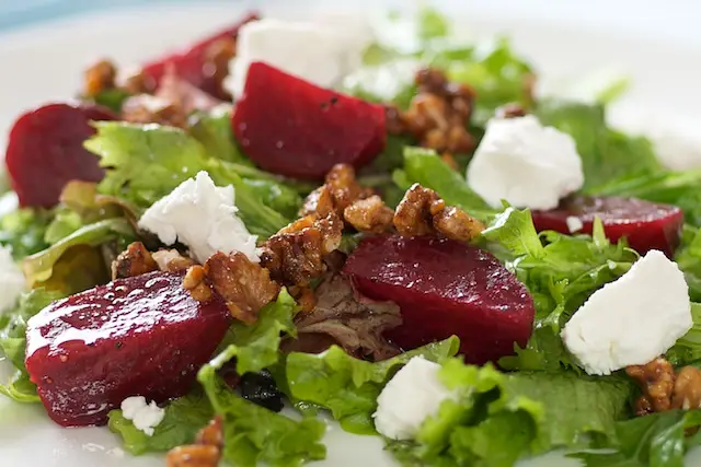 Roasted Beet Salad with Honey Roasted Walnuts