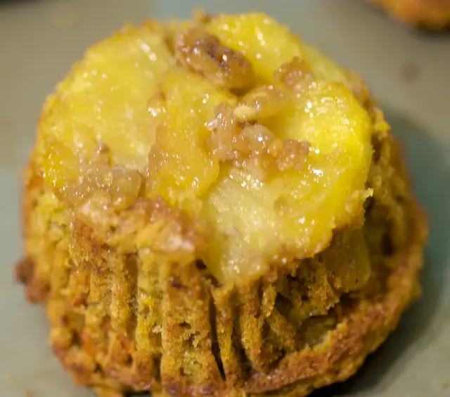 Downside-UP Pineapple  Muffins