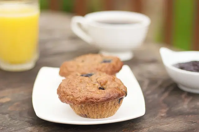 Blueberry, Banana & Apple Oatmeal Muffins