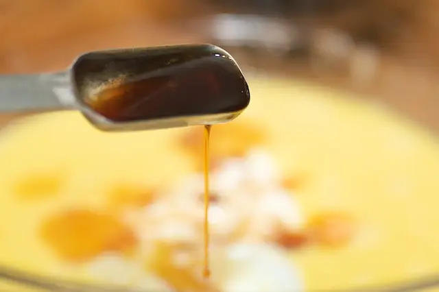 and finally the vanilla extract.