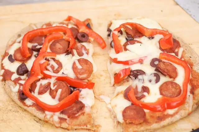 Grilled Chorizo Pizza 