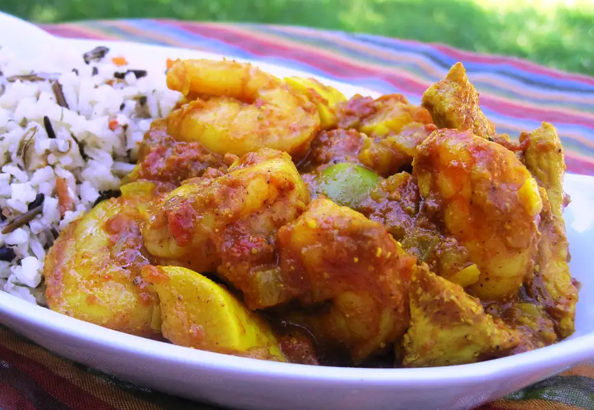 Chicken and Shrimp Vindaloo