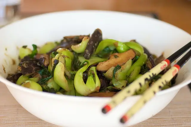 Bok Choy & Shitake Mushrooms