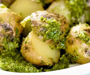 Grilled Potato & Parsley Pesto Salad