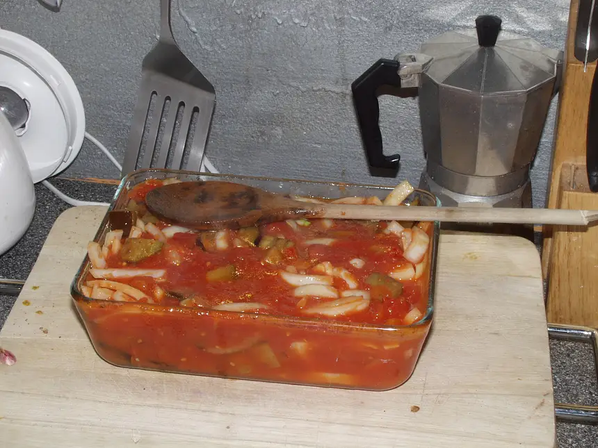 Aubergine roasted in Tomato Sauce