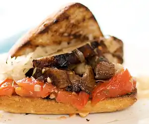 Grilled Portobello Sandwiches with Tomato Jam & Sauerkraut